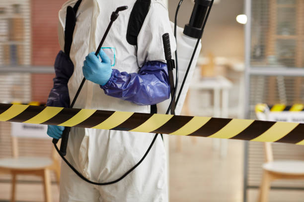 Professional Biohazard technician working in Selden, NY